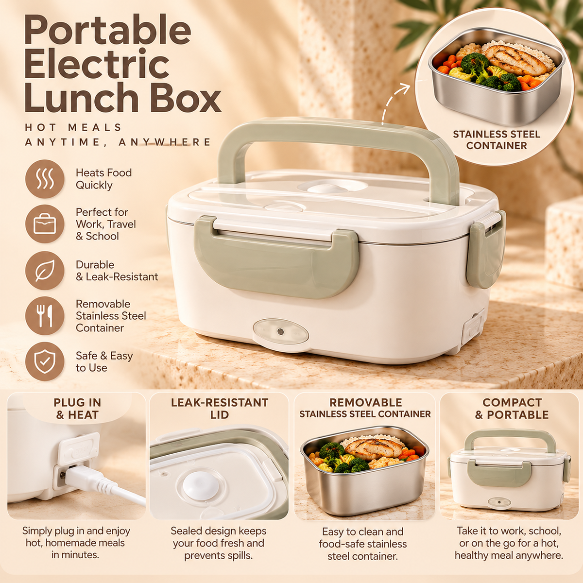 Electric Heated Lunch Box