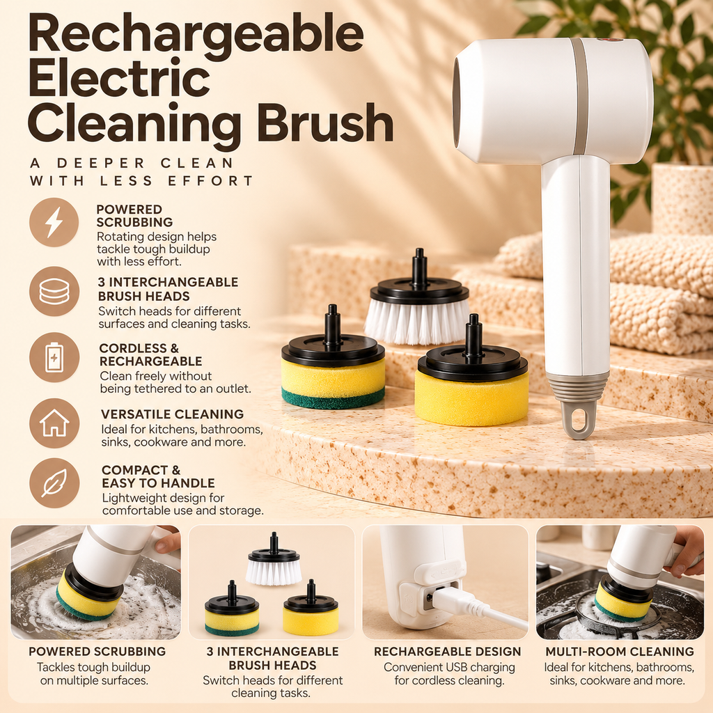 Rechargeable Electric Cleaning Brush